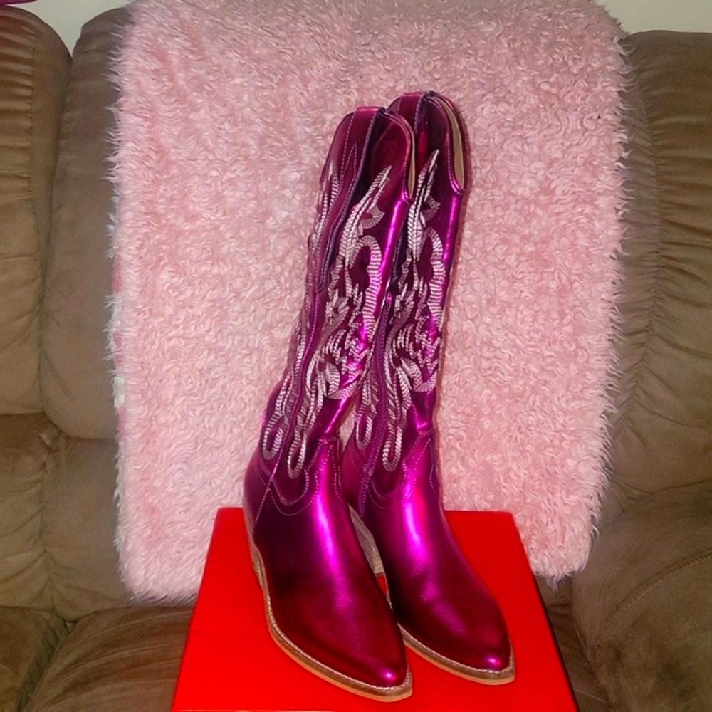 COPY - Womens metallic cowboy boots